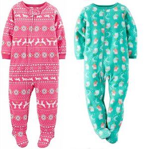 Pack of 2 sleepers, footed pyjamas, 24 months